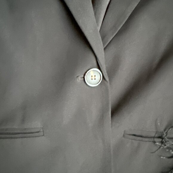 WAYF Jordan Shane Blazer Womens L Black Long Ostrich Feathers Button Oversized - Picture 4 of 9